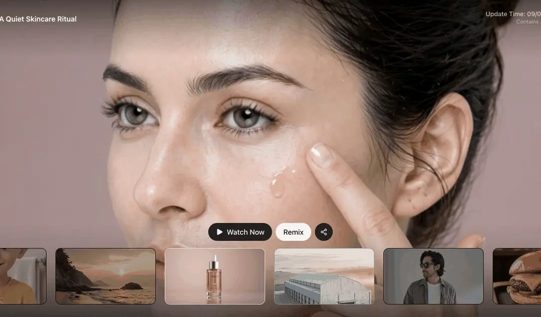 Remix an Inspiration case, approve replacement assets and a video plan, and review the completed Agent video