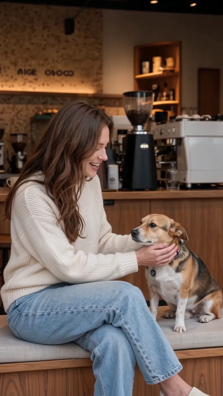 Cozy Café Visit and Pet Moment Video cover