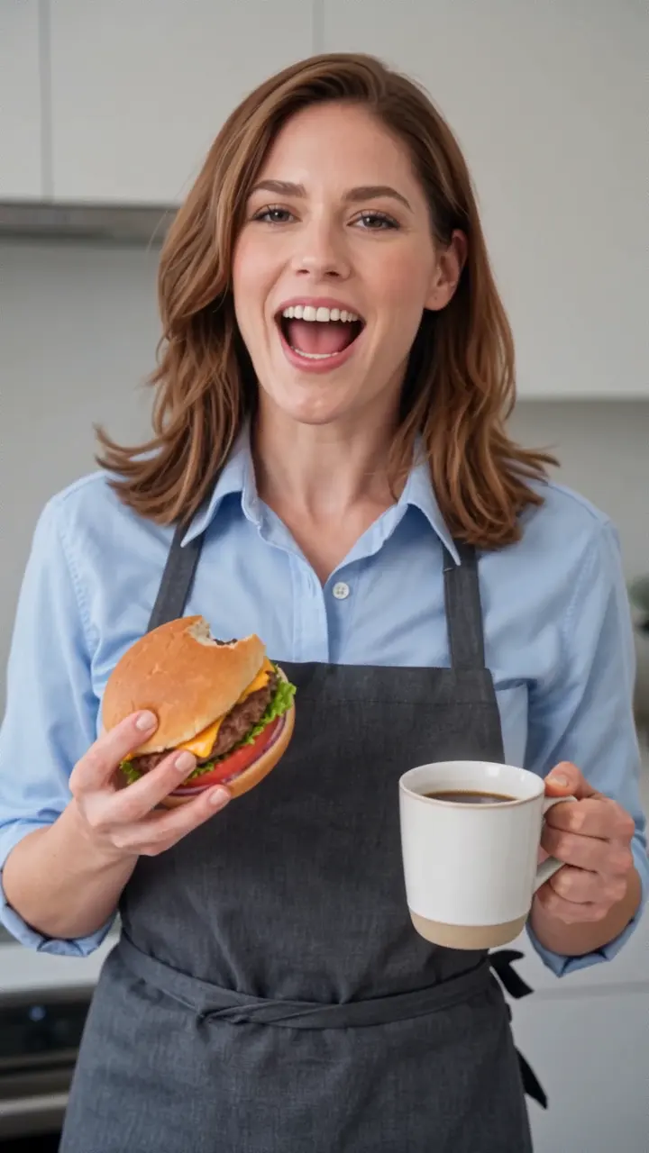 Breakfast Burger Cooking UGC Video cover