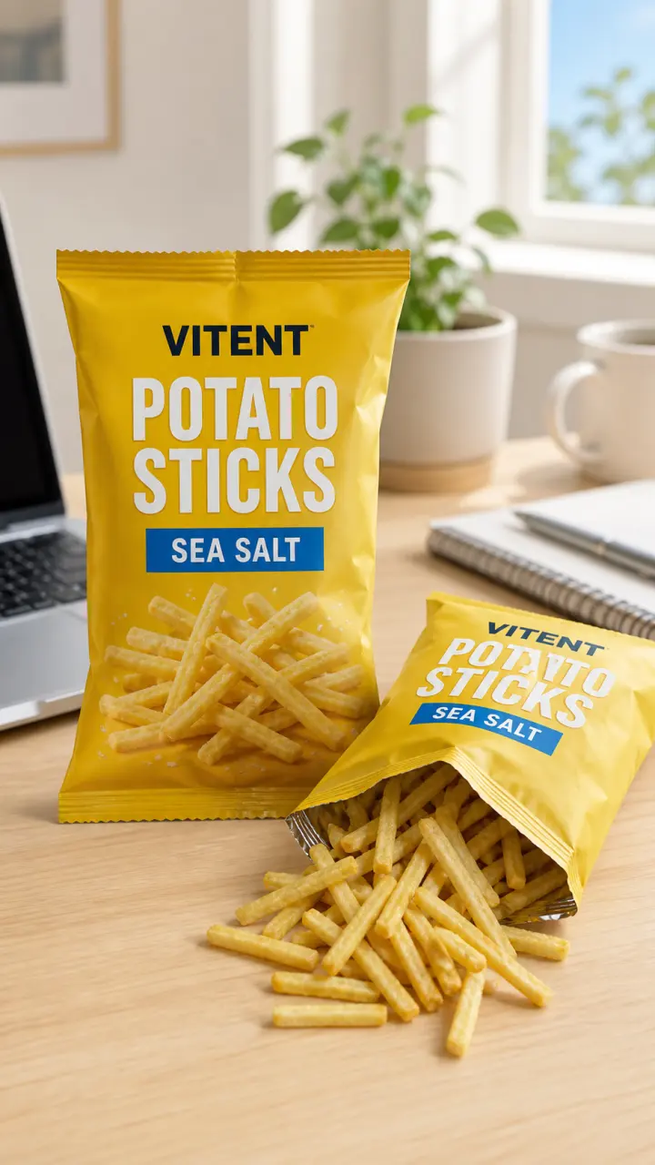 Potato Sticks Desk Snack UGC Video cover