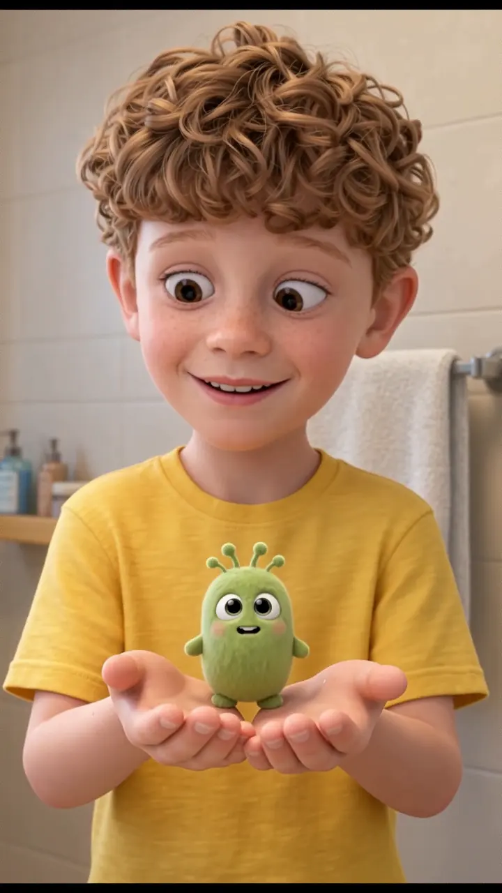 Kids' Handwashing Video with Germ Mascots cover