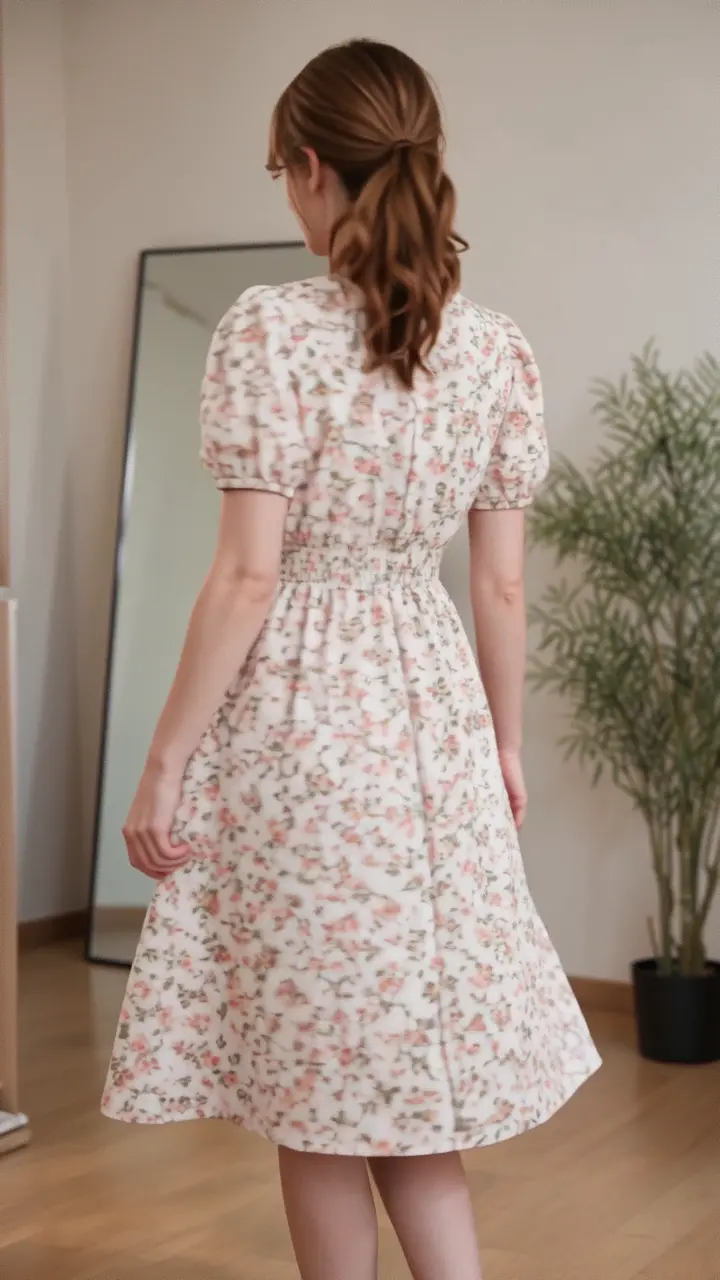 Floral Midi Dress Unboxing and Try-On Video cover